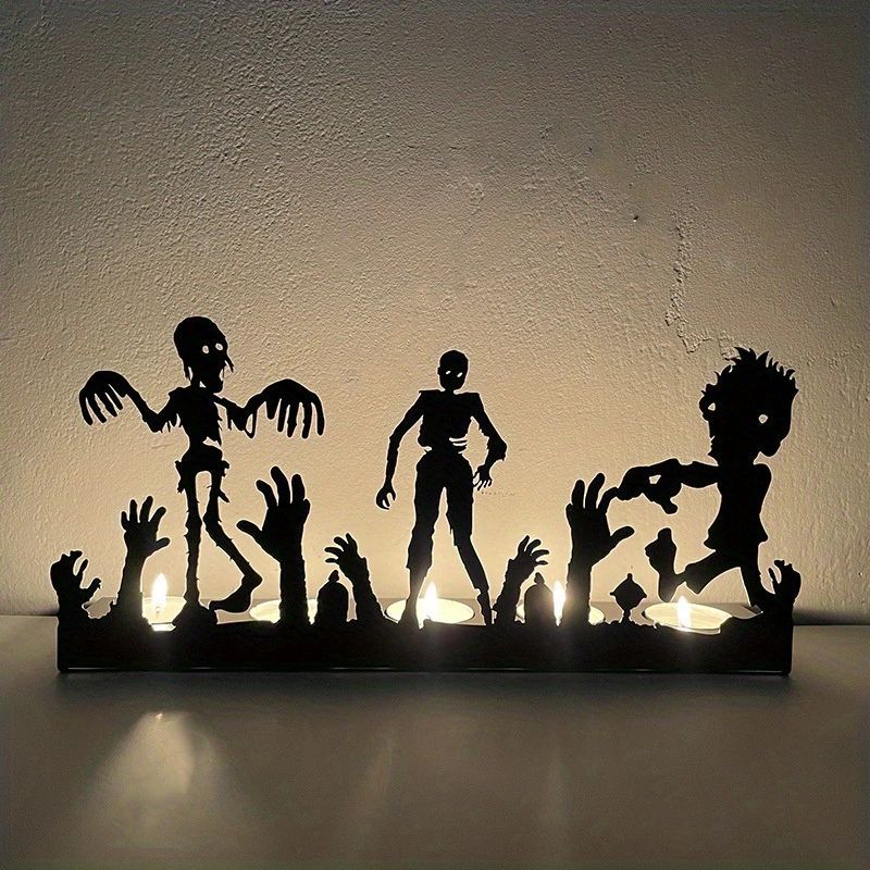 Skeleton Candle Holder Metal Iron Crafts Home Decor Candle Holders Candle Stick Holder Home Decoration