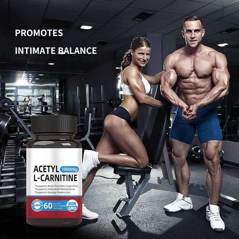 60 Tablets L-Carnitine Capsules ACETYL L-CARNITINE