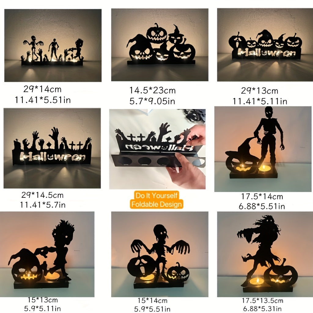 Skeleton Candle Holder Metal Iron Crafts Home Decor Candle Holders Candle Stick Holder Home Decoration