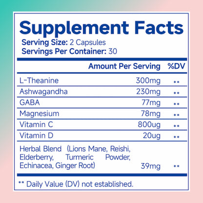 Ashwagandha For Women Supplement With L-Theanine Magnesium
