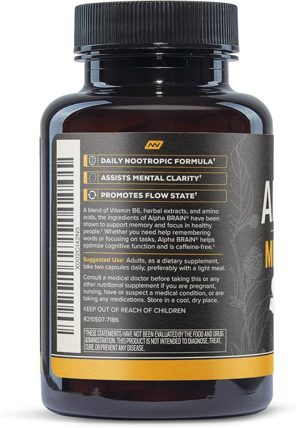 Alpha Brain Supplement Capsules